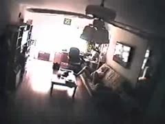 A spycam captured the babysitter masturbating.